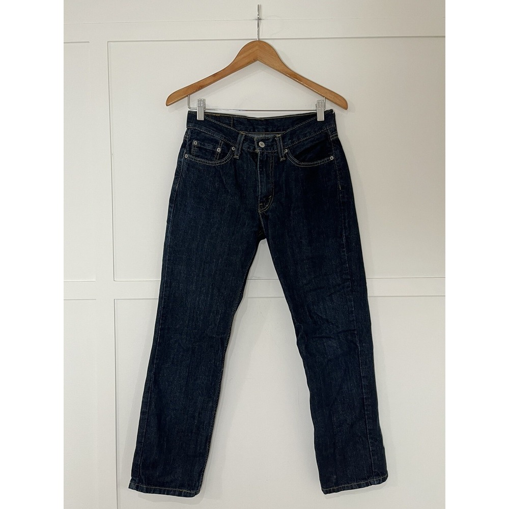 Mens Levi's 514 Jeans Sz 30 X 30 Slim Straight Dark Wash